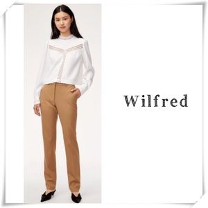 Aritiza Wilfred Nadine Straight Leg Dress Pant in Camel Tan Size 0